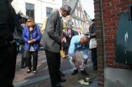Stolpersteenlegging vrijdag 3 mei 2013. Foto’s Kyra Broshuis.